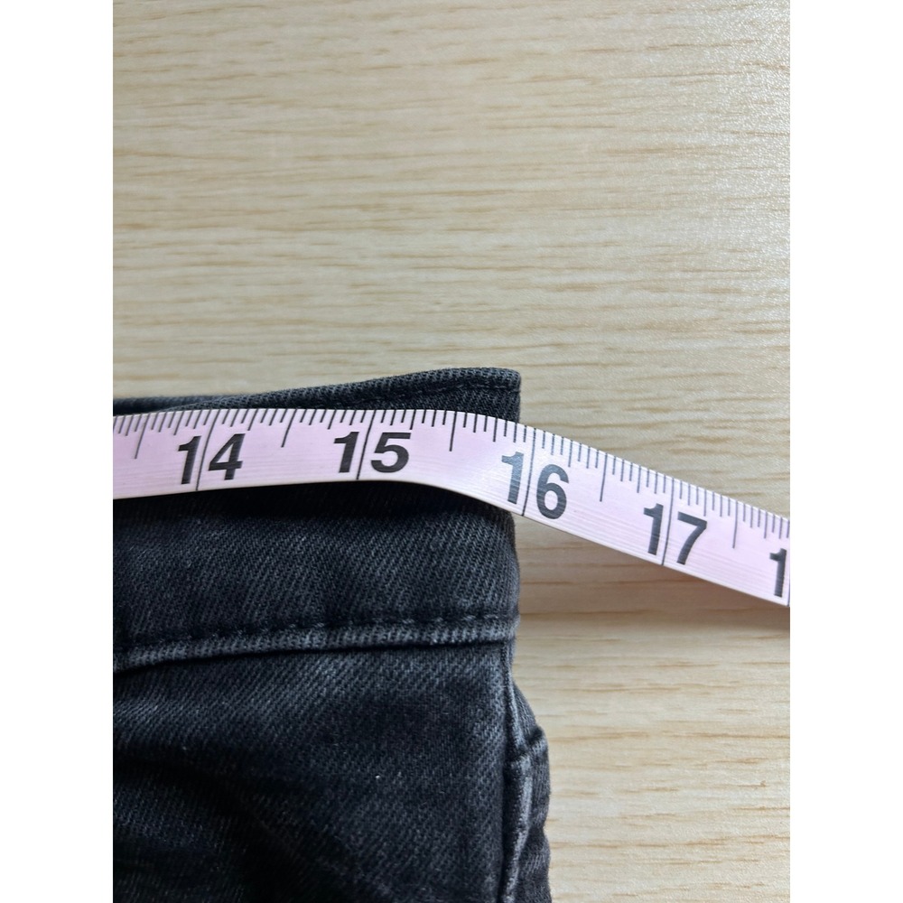 Levi's Premium Jeans Mens 33x32 Black 510 Skinny Fit Denim Grunge Big E - Picture 6 of 12